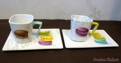 Tasses à café macarons